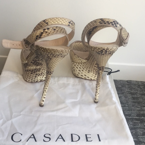 Casadei, shoes, women, platforms, python - Picture 4 of 4